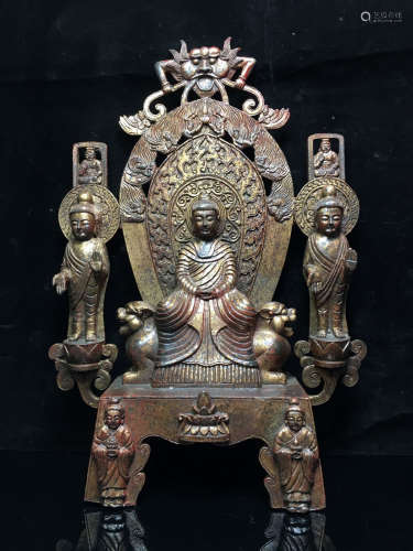 TIBETAN COPPER CAST BUDDHA