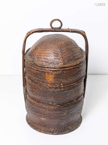 Chinese Old Rattan Basket