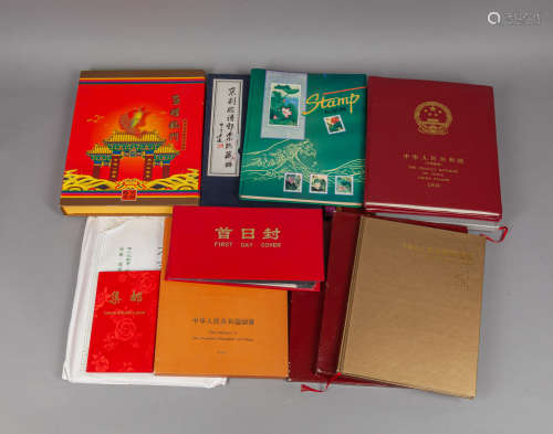 Large Set Vintage Chinese Stamps Collection