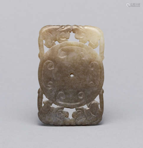 Chinese Jade Carving of Bi