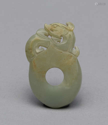 Chinese Jade Toggle of Dragon