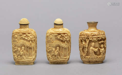 Groups Chinese Carved Snuff Bottles