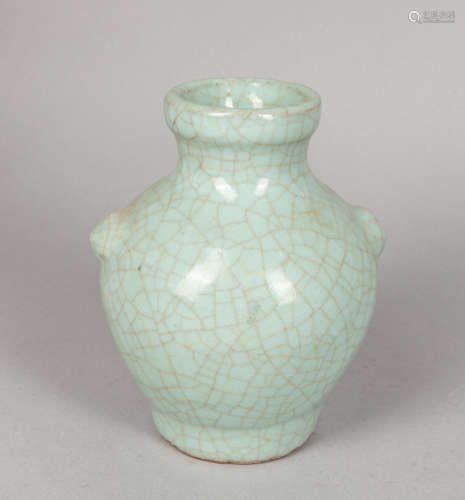 Chinese Ge Type Porcelain Decor Jar