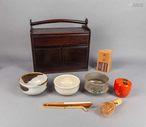 Groups Japanese Porcelain Rosewood Items