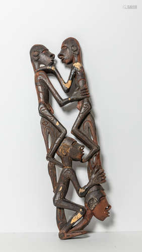 Old African Carved Art Wood Sculpture