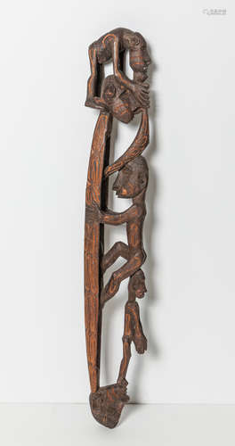 Old African Carved Art Wood Sculpture