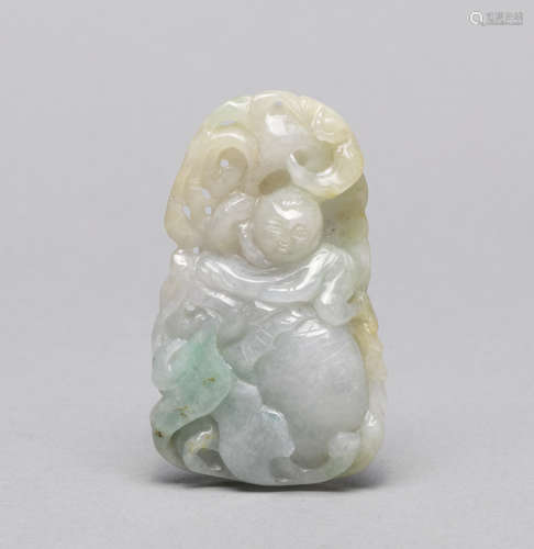 Chinese Translucent Jade Jadeite Carving