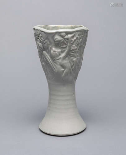 Designed Pale Celadon Glazed Porcelain Vase