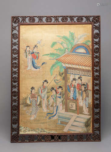 Collectible Chinese Framed Wall Hanging