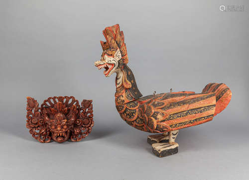 Group South Asian Wood Carvings