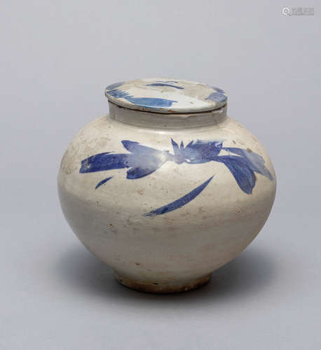 Korean Blue White Porcelain Jar