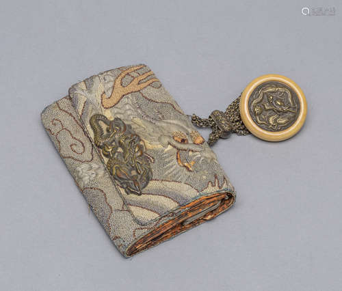 Japanese Meiji Period Hanging Purse