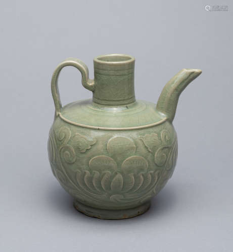 Chinese Yaozhou Type Porcelain Lotus Pot