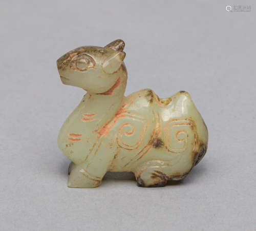 Chinese Jade Toggle of Camel