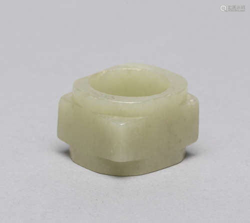Chinese Jade Carving of Cong Type Ring