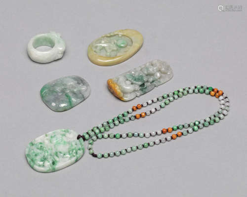 Groups Chinese Export Jade Jadeite Carvings