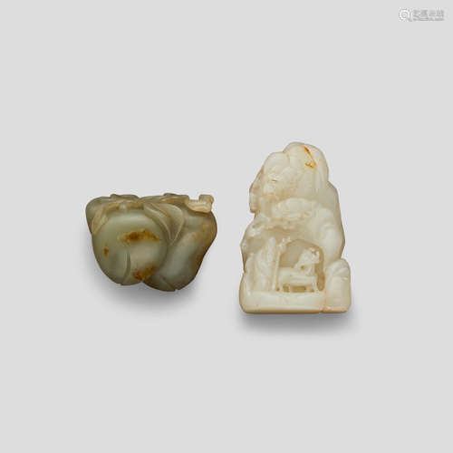 Two jade carvings