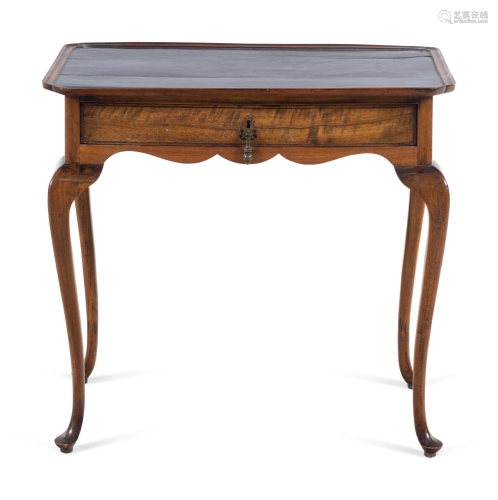 A Queen Anne Mahogany Side Table