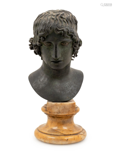 A Continental Bronze Head of Alexander After the Roman