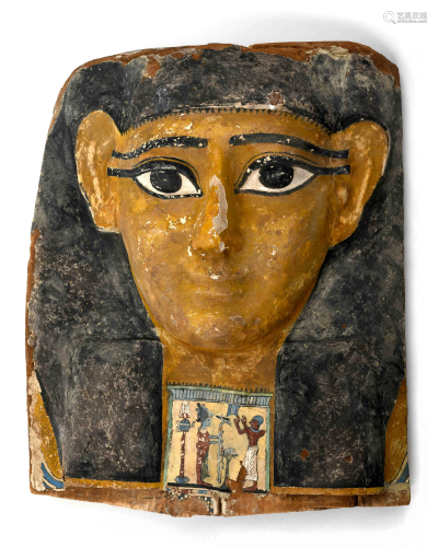 An Egyptian Cartonnage Mummy Mask