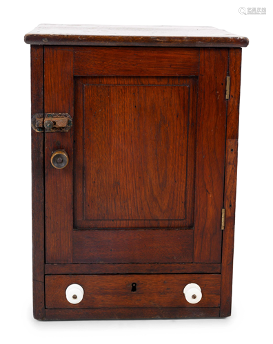 An Oak Doctor's Medical Cabinet