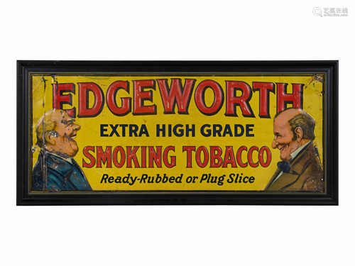 An Edgeworth Tobacco Pressed and Painted Metal