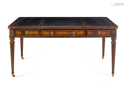 A Regency Style Mahogany Desk