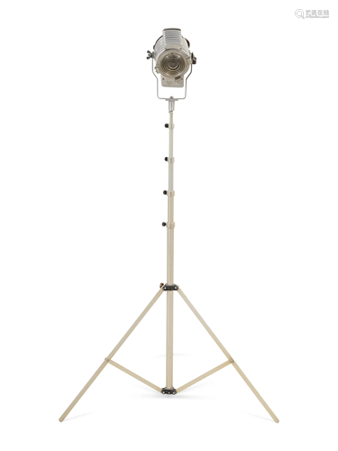 A Metal Spotlight Floor Lamp