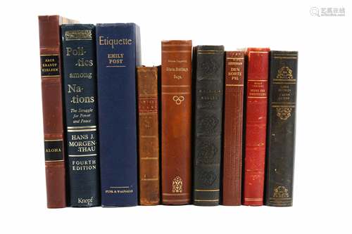 A Collection of Leather-Bound Books