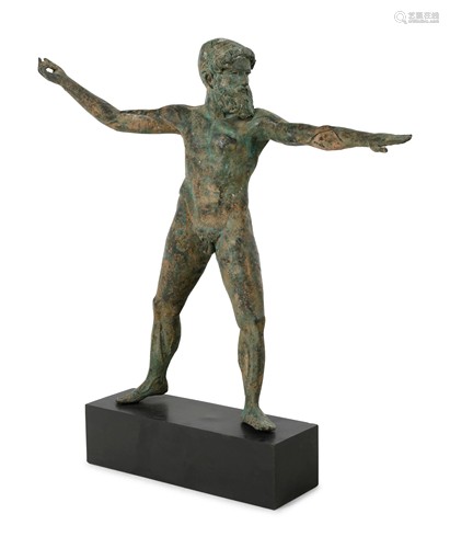 A Bronze Figure of Zeus or Poseidon Modeled After the