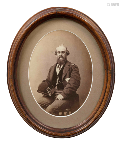 A Framed Albumen Photograph of Captain Emil Sturmfels,