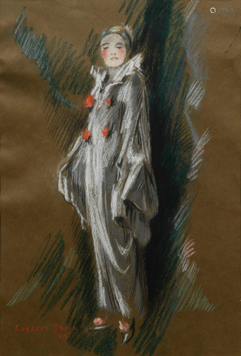 Everett Shinn (American, 1876-1953) Portrait of Mrs.