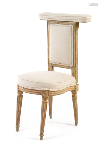 A Louis XVI Style Painted Voyeuse