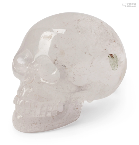 A Carved Rock Crystal Skull