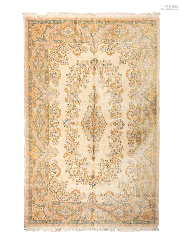 A Kirman Wool Rug