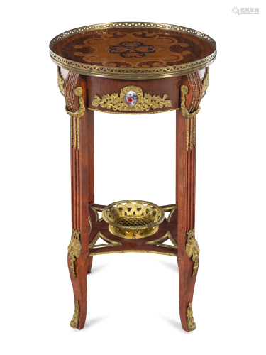A Gilt Metal Mounted Side Table in the Manner of Adam