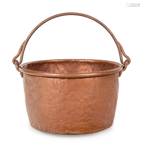 A Copper Apple Butter Kettle