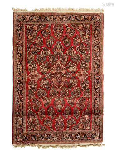 A Sarouk Wool Rug