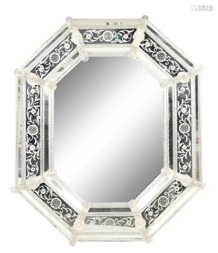 A Venetian Glass Mirror