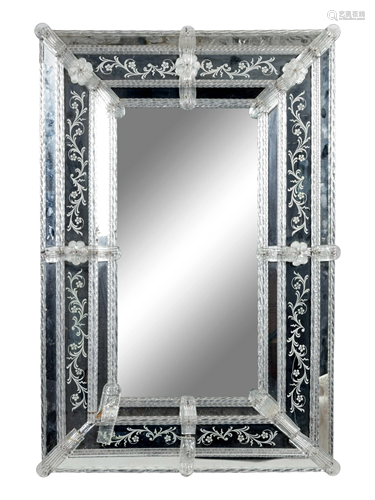 A Venetian Glass Mirror