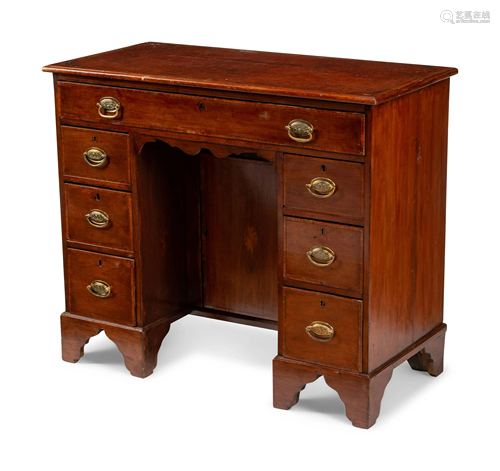 A George III Mahogany Kneehole Desk