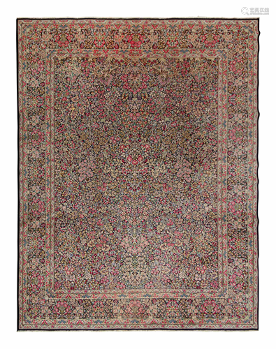 A Kirman Wool Rug