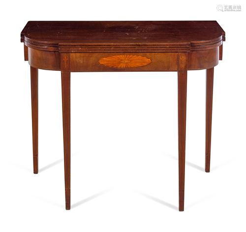 A George III Mahogany Flip-Top Game Table