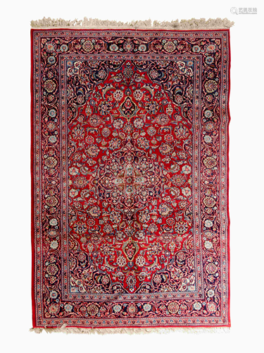 A Kashan Wool Rug