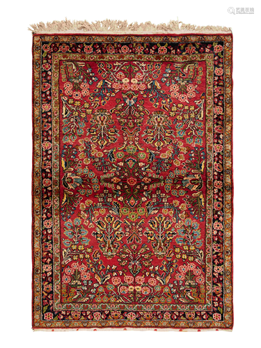 A Sarouk Wool Rug