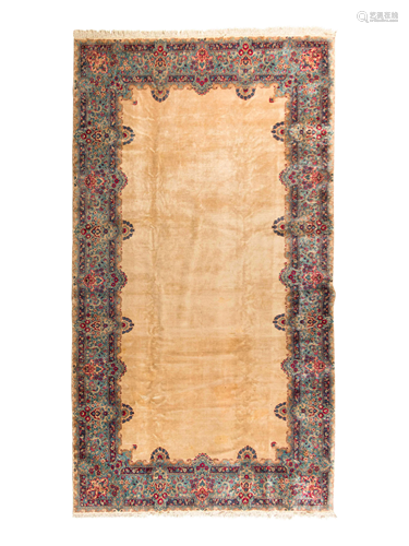 A Kirman Wool Rug