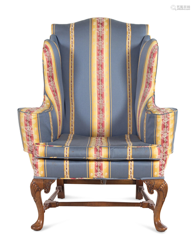 A Queen Anne Walnut Easy Chair