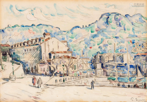 Paul Signac (French, 1863-1935) Nice, 1921