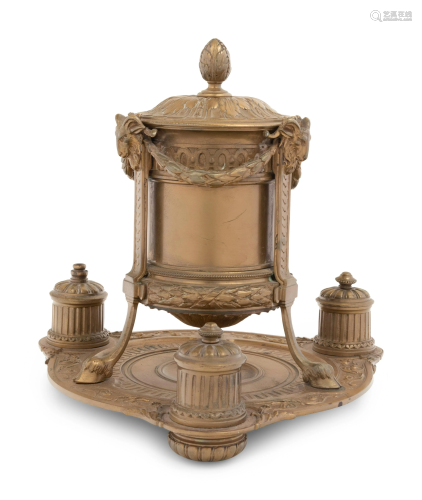 An Empire Style Bronze Smoking Stand