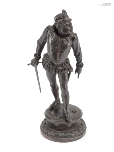 A Continental Bronze Figure